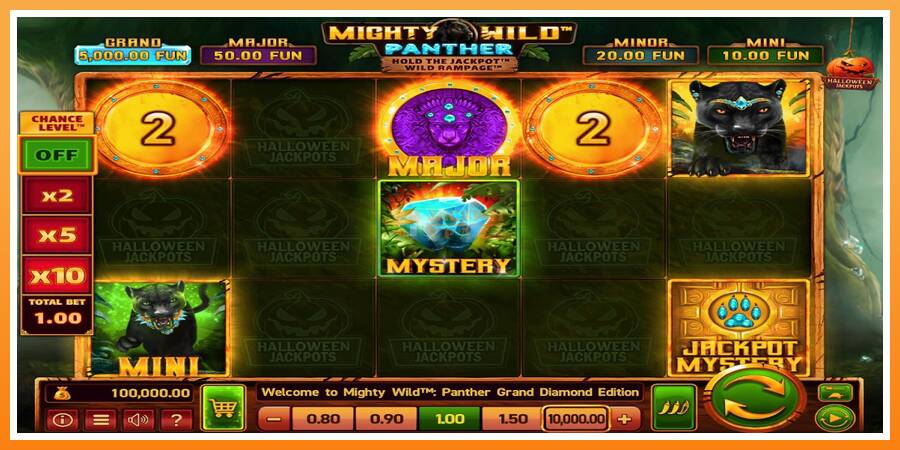 Mighty Wild: Panther Grand Diamond Edition Halloween Jackpots leikjavél fyrir peninga, mynd 1