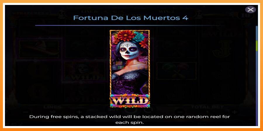 Fortuna De Los Muertos 4 leikjavél fyrir peninga, mynd 5