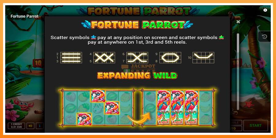 Fortune Parrot leikjavél fyrir peninga, mynd 7