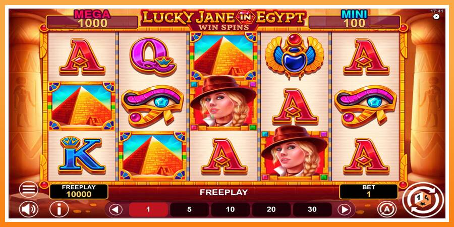 Lucky Jane in Egypt Win Spins leikjavél fyrir peninga, mynd 1