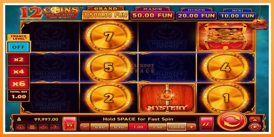 12 Coins Grand Gold Edition Halloween Jackpots leikjavél fyrir peninga, mynd 2