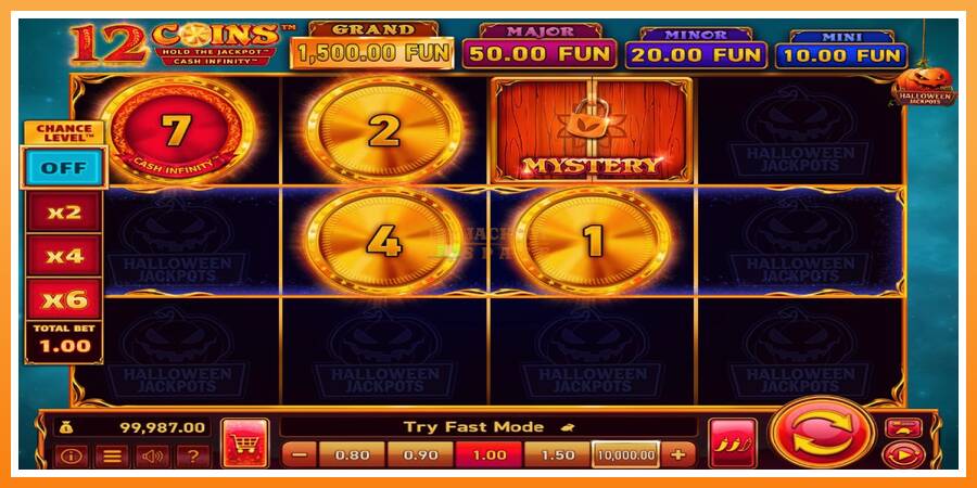 12 Coins Grand Gold Edition Halloween Jackpots leikjavél fyrir peninga, mynd 3