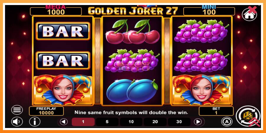 Golden Joker 27 Hold & Win leikjavél fyrir peninga, mynd 2