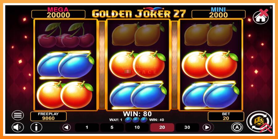 Golden Joker 27 Hold & Win leikjavél fyrir peninga, mynd 4