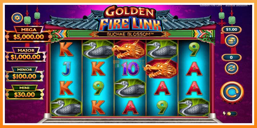 Golden Fire Link Buchae Blossom leikjavél fyrir peninga, mynd 1