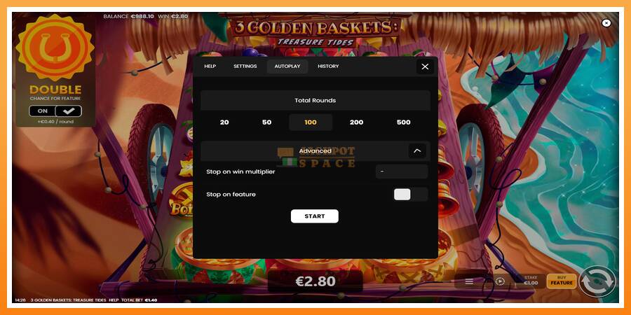 3 Golden Baskets: Treasure Tides leikjavél fyrir peninga, mynd 6