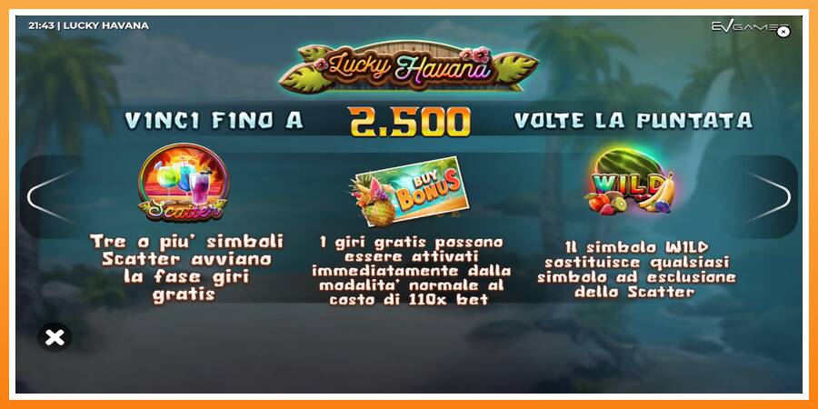 Lucky Havana leikjavél fyrir peninga, mynd 5