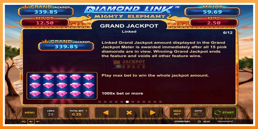 Diamond Link: Mighty Elephant leikjavél fyrir peninga, mynd 4