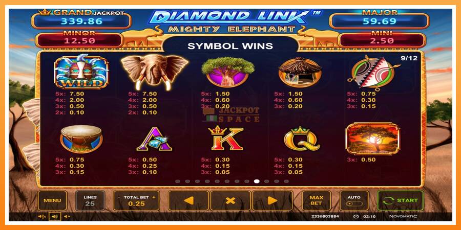 Diamond Link: Mighty Elephant leikjavél fyrir peninga, mynd 7