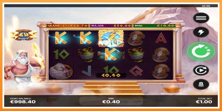 Angry Zeus Jackpot leikjavél fyrir peninga, mynd 3