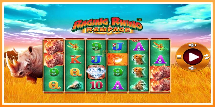 Raging Rhino Rampage leikjavél fyrir peninga, mynd 1