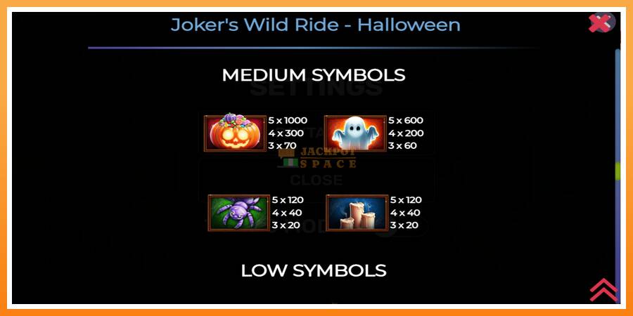 Jokers Wild Ride Halloween leikjavél fyrir peninga, mynd 5