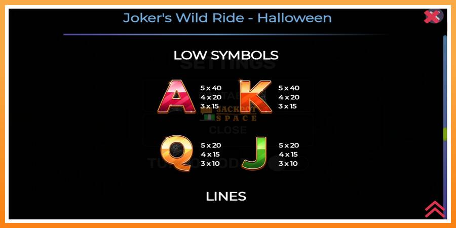 Jokers Wild Ride Halloween leikjavél fyrir peninga, mynd 6