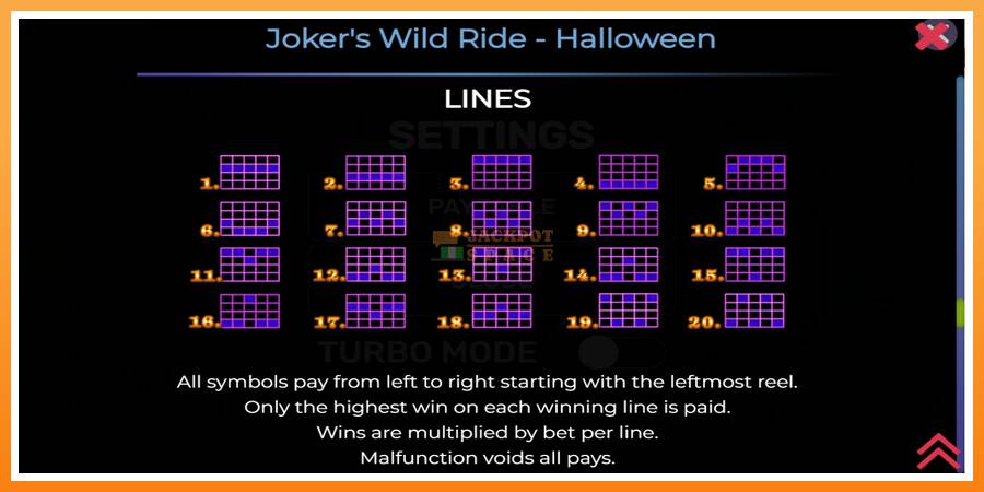 Jokers Wild Ride Halloween leikjavél fyrir peninga, mynd 7