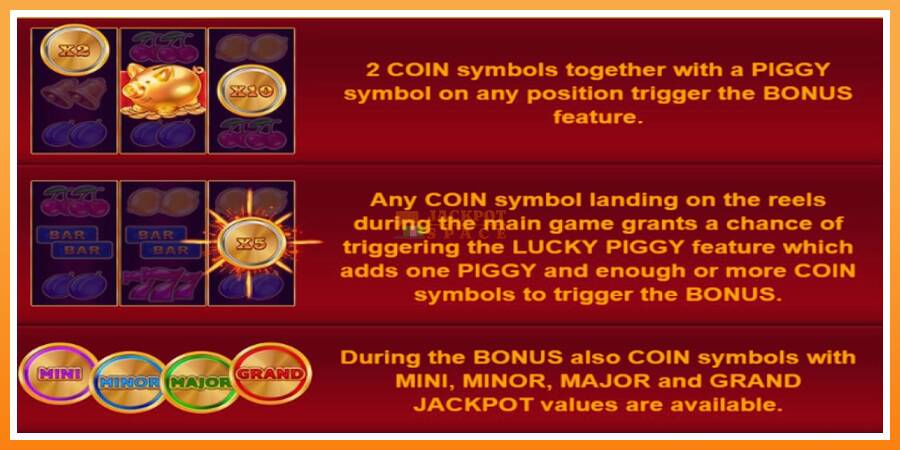 Lucky Piggies 2 Hold & Win leikjavél fyrir peninga, mynd 5