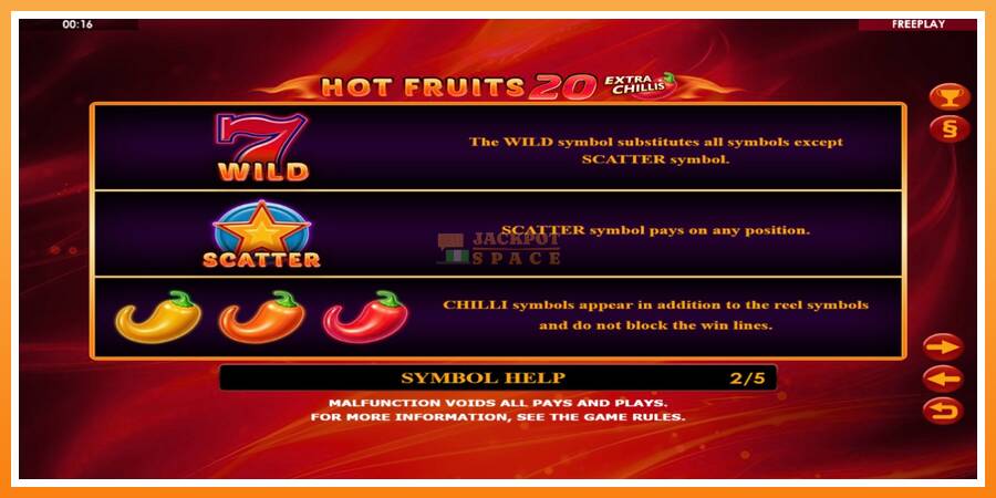 Hot Fruits 20 Extra Chillis leikjavél fyrir peninga, mynd 5