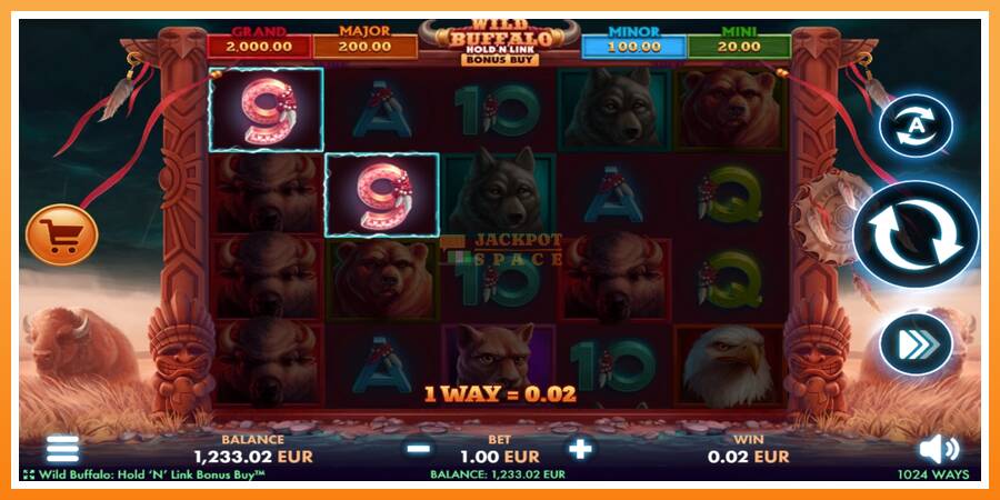 Wild Buffalo Hold N Link Bonus Buy leikjavél fyrir peninga, mynd 3