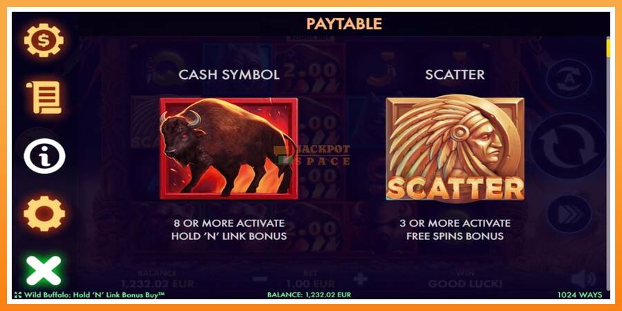 Wild Buffalo Hold N Link Bonus Buy leikjavél fyrir peninga, mynd 4