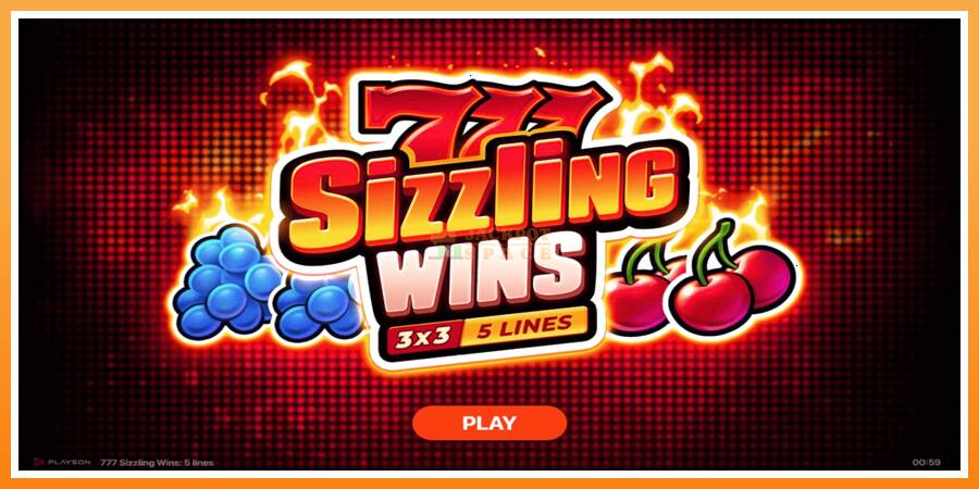 777 Sizzling Wins: 5 Lines leikjavél fyrir peninga, mynd 1