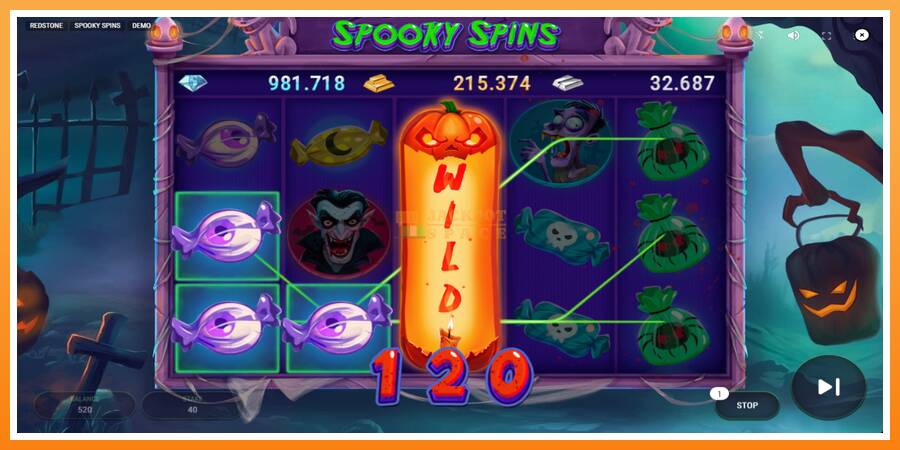 Spooky Spins leikjavél fyrir peninga, mynd 4