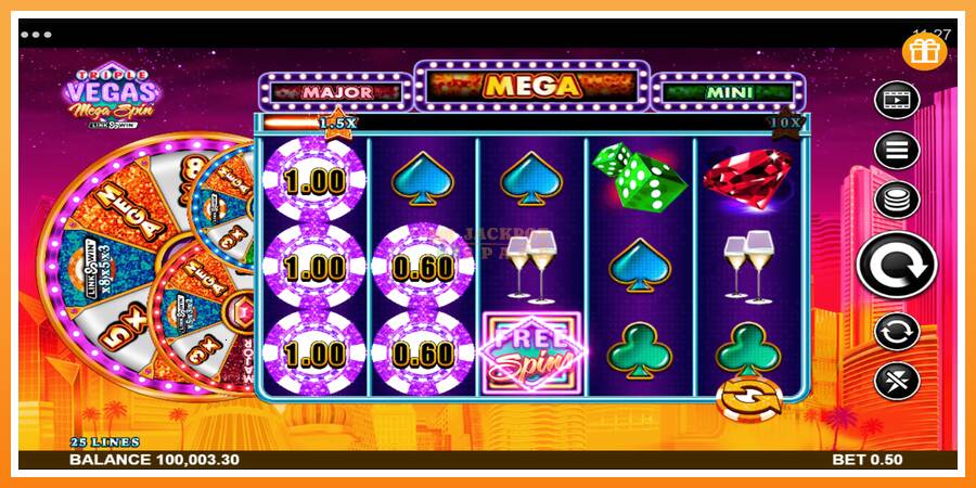 Triple Vegas Mega Spin leikjavél fyrir peninga, mynd 3