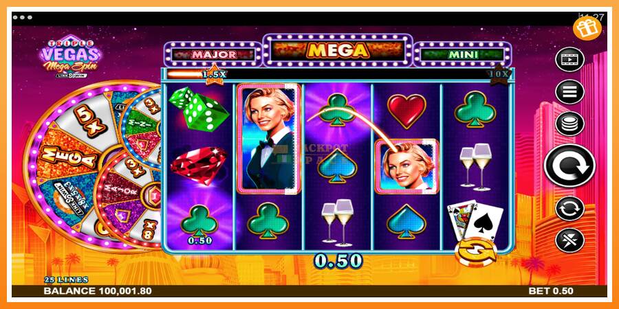 Triple Vegas Mega Spin leikjavél fyrir peninga, mynd 4