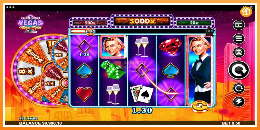 Triple Vegas Mega Spin leikjavél fyrir peninga, mynd 5