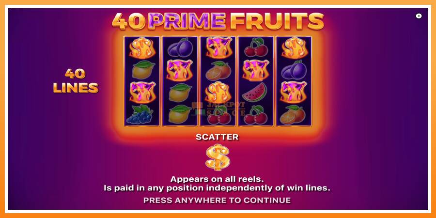 40 Prime Fruits leikjavél fyrir peninga, mynd 1