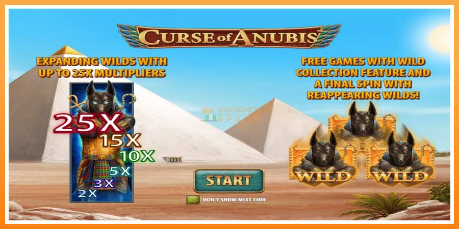 Curse of Anubis leikjavél fyrir peninga, mynd 1