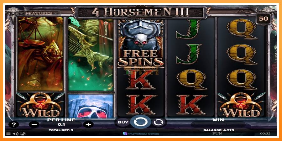 4 Horsemen III leikjavél fyrir peninga, mynd 2