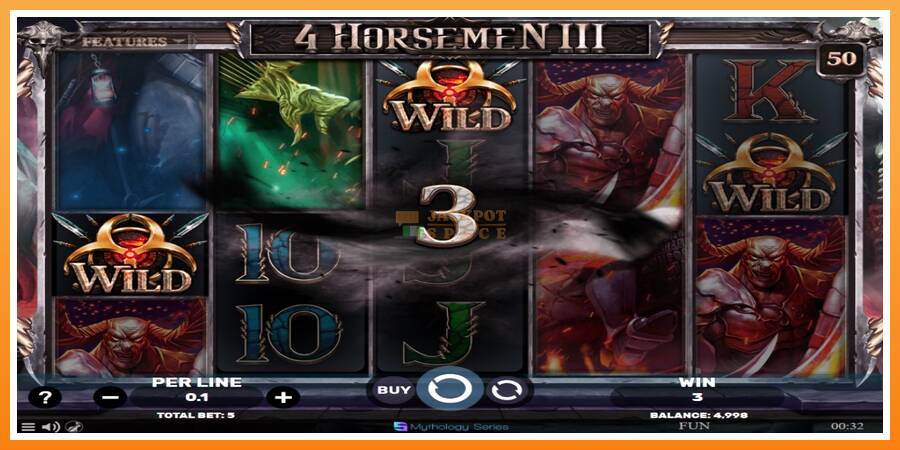 4 Horsemen III leikjavél fyrir peninga, mynd 3