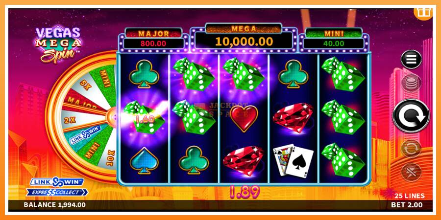 Vegas Mega Spin leikjavél fyrir peninga, mynd 2