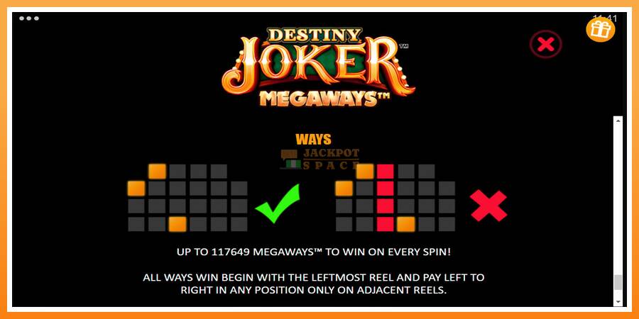 Destiny Joker Megaways leikjavél fyrir peninga, mynd 7