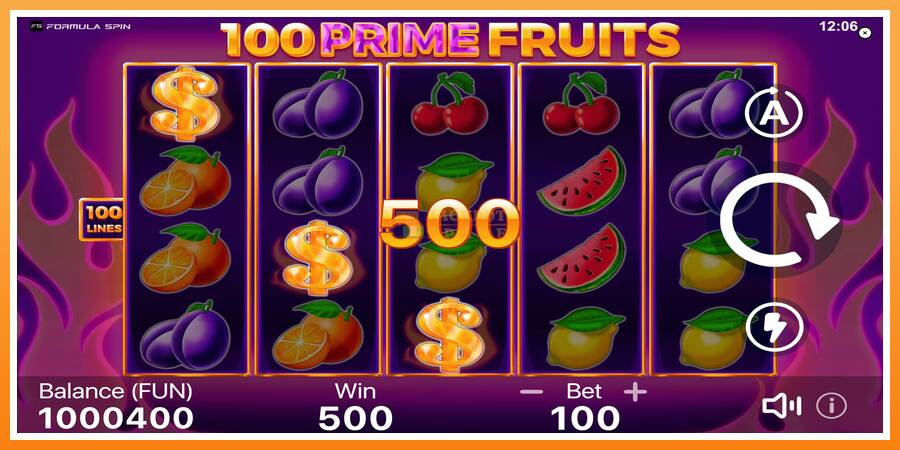 100 Prime Fruits leikjavél fyrir peninga, mynd 2