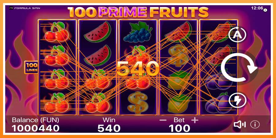 100 Prime Fruits leikjavél fyrir peninga, mynd 3