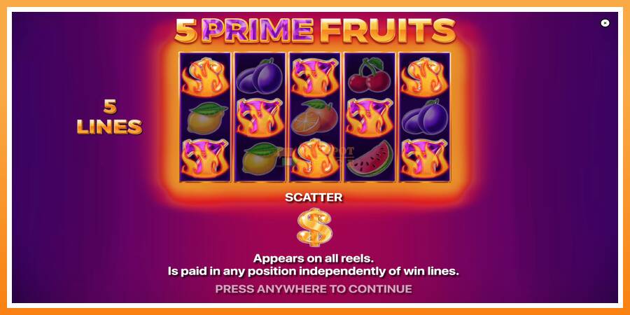 5 Prime Fruits leikjavél fyrir peninga, mynd 1