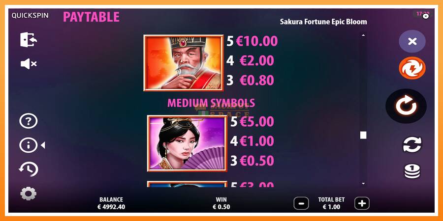 Sakura Fortune Epic Bloom leikjavél fyrir peninga, mynd 6