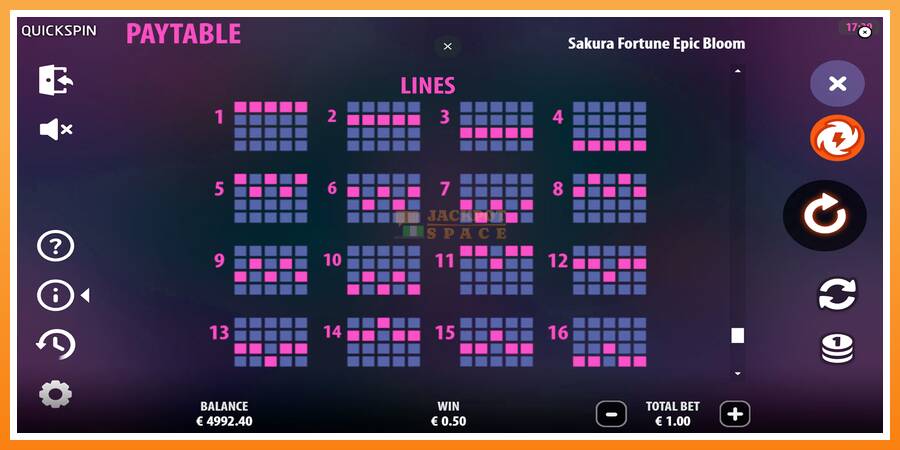 Sakura Fortune Epic Bloom leikjavél fyrir peninga, mynd 7