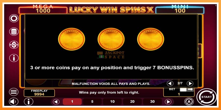 Lucky Win Spins X leikjavél fyrir peninga, mynd 5