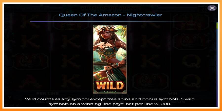 Queen of the Amazon - Nightcrawler leikjavél fyrir peninga, mynd 4