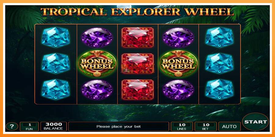 Tropical Explorer Wheel leikjavél fyrir peninga, mynd 1