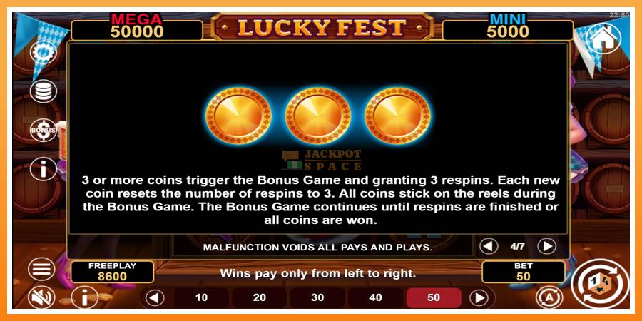 Lucky Fest Hold & Win leikjavél fyrir peninga, mynd 7