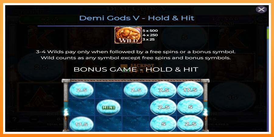 Demi Gods V Hold & Hit leikjavél fyrir peninga, mynd 4