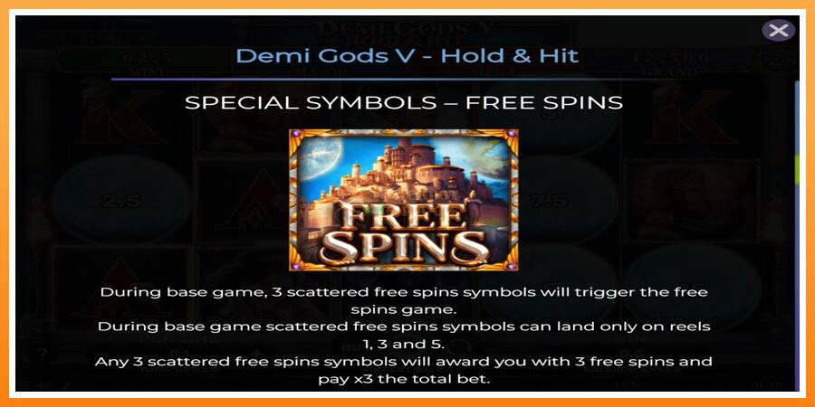 Demi Gods V Hold & Hit leikjavél fyrir peninga, mynd 5