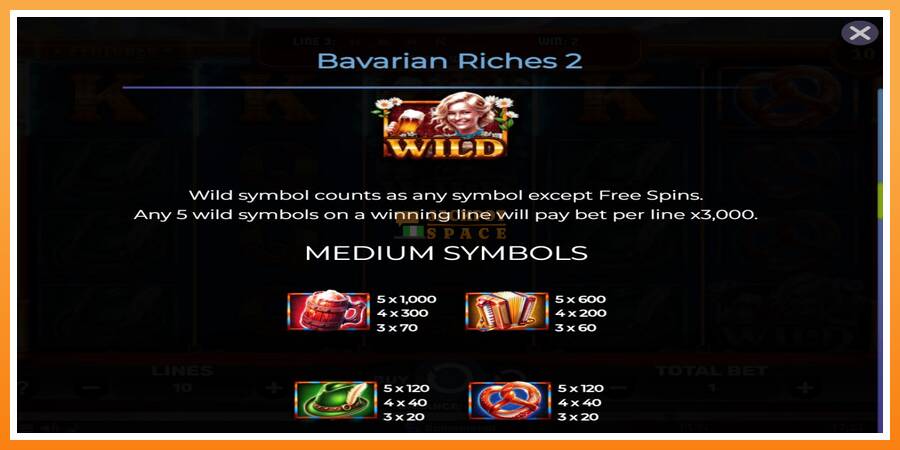 Bavarian Riches 2 leikjavél fyrir peninga, mynd 6