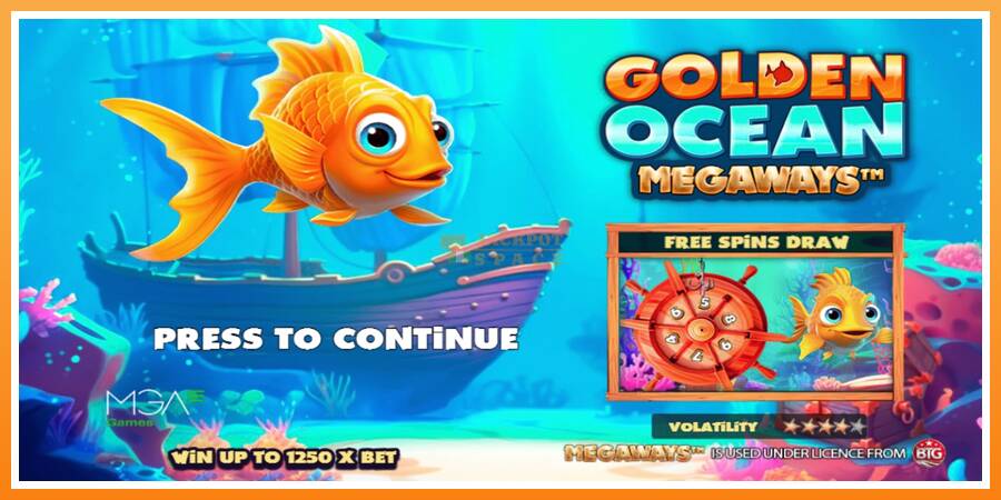 Golden Ocean Megaways leikjavél fyrir peninga, mynd 1