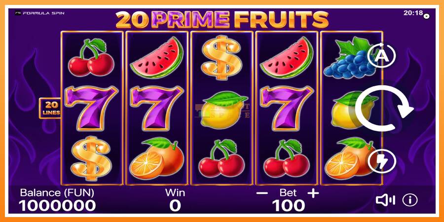 20 Prime Fruits leikjavél fyrir peninga, mynd 1