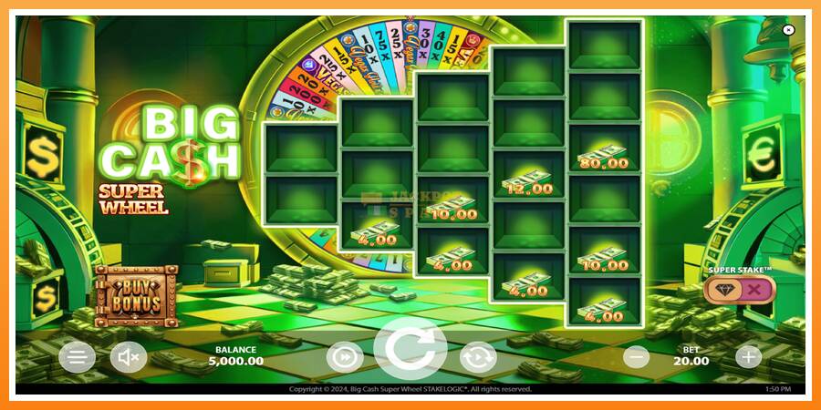 Big Cash Super Wheel leikjavél fyrir peninga, mynd 3