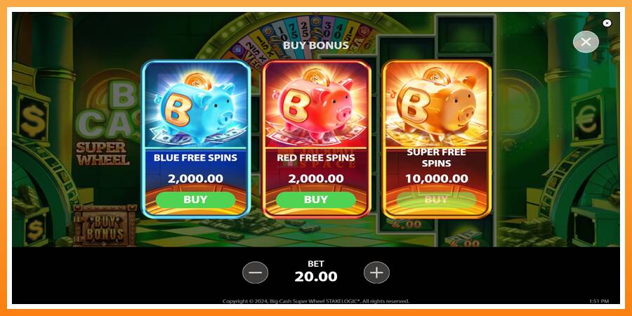 Big Cash Super Wheel leikjavél fyrir peninga, mynd 4