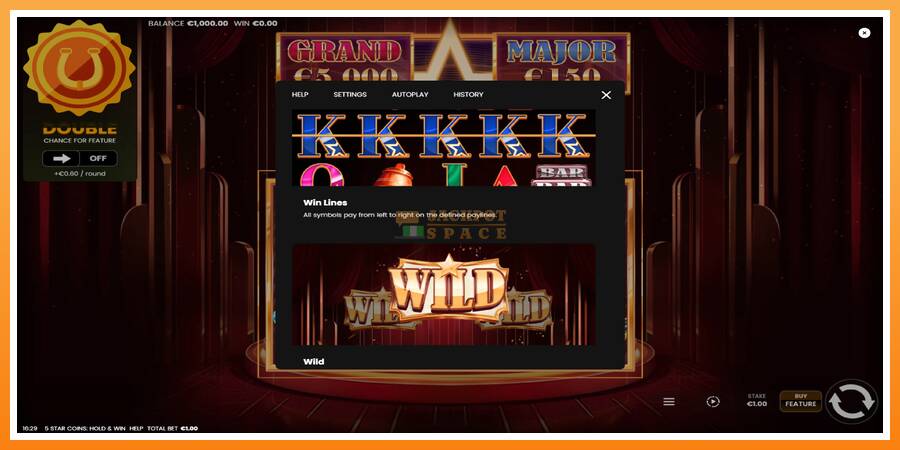 5 Star Coins: Hold & Win leikjavél fyrir peninga, mynd 6